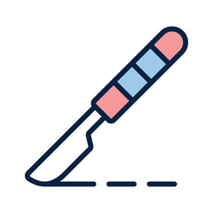 A new trendy style icon of surgical knife, easy to use vector