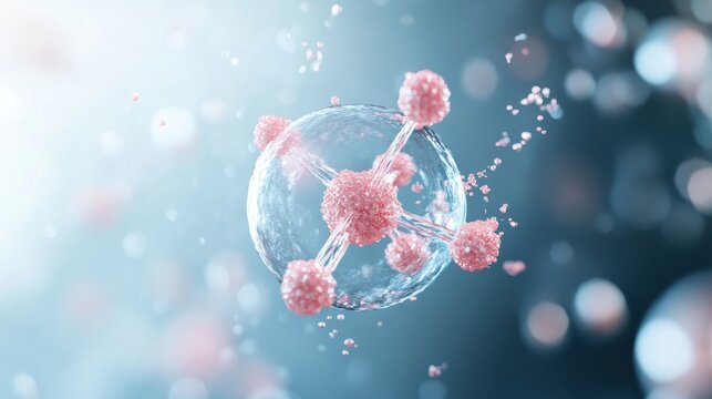 A depiction of a chemical reaction taking place within an atom electron shell, highlighting the exchange of electrons.