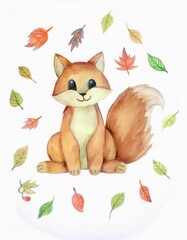 Fototapeta premium Forest animal in autumn