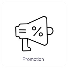 Promotion and discount icon concept