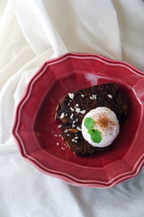 Chocolate Brownie Served with Vanilla Ice Cream