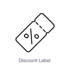 Discount and tag icon concept