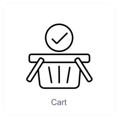 Cart and trolley icon concept