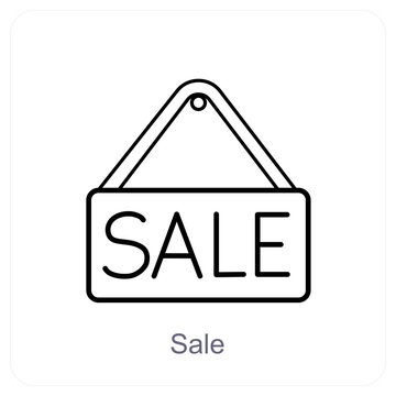 Sale Offer and discout icon concept