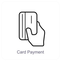 Cart Payment and checkout icon concept