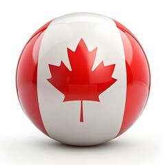 Obraz premium canada flag ball