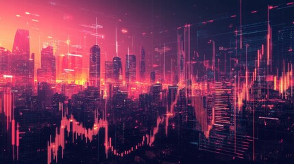 Obraz premium Urban DATALIZATION
