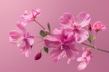 Naklejka premium Mystic Petals & Droplets: Enchanted Flora Dancing on Glass,Ethereal Reflections: Wild Blossoms Suspended in Vibrant Raindrops