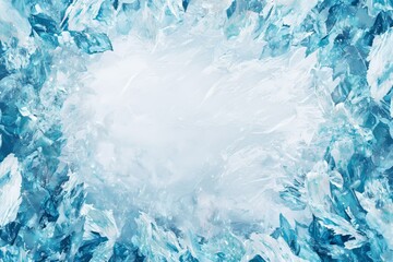 Obraz premium Backgrounds with iced frost crystal borders in PNG format