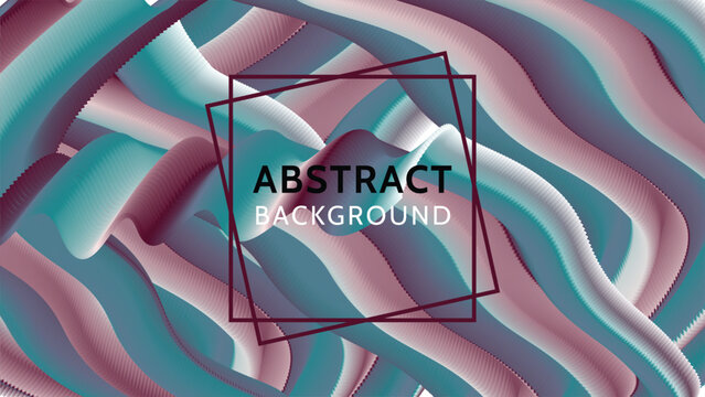 Dark abstract Waving Colorful Background Design with lines design element dark blue background and futuristic wallpaper template.
