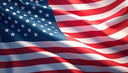 American flag-themed background with starburst effects, perfect for celebratory banners or announcements.