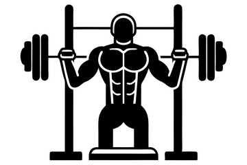 Exerciser vector silhouette illustration  