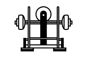 Exerciser vector silhouette illustration  