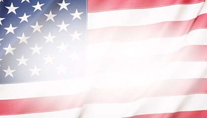 Clean and modern patriotic background featuring a subtle flag design with large white space for text placement.