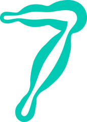 Handdrawn Doodle Seven