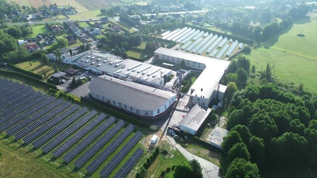 Solar-powered factory for green energy