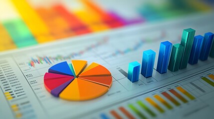 3. **Illustrate a comprehensive chart for the 2025 financial report, showing detailed statistics and data trends for company growth throughout the year. The image should present various data