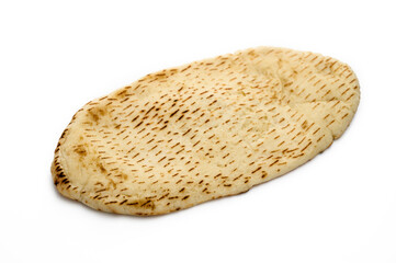 pita close-up on a white background. Isolated