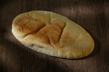 Close-up of bread on cutting board