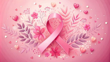 Cancer Awareness Month, and Breast Cancer Awareness Month poster design for social media and social networks.