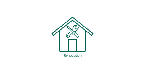 Home Renovation and Improvement Vector Icon