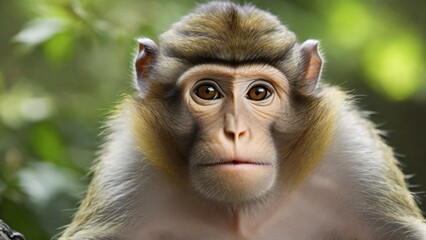 Obraz premium a monkey with a nose that says w a on it.