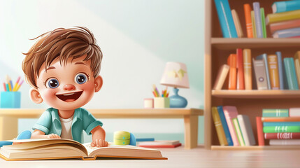 amazing baby cartoon education background wonderful