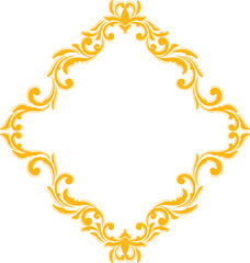 Ornament Vintage Wedding Floral Border