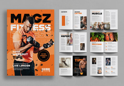 Fitness Magazine Template