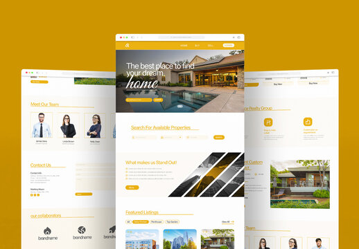 Real Estate Agency Landing Page Template