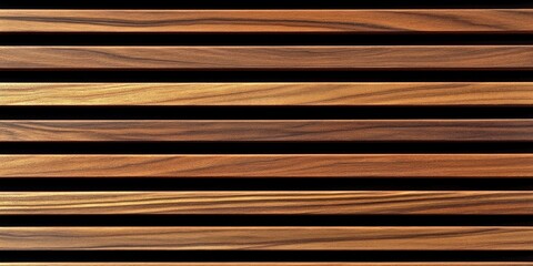 Wooden Wall Paneling with Horizontal Slats