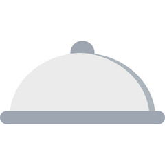 Fototapeta premium Cloche vector icon in flat style 