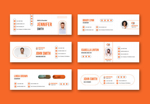 Email Signature Design Template Layout