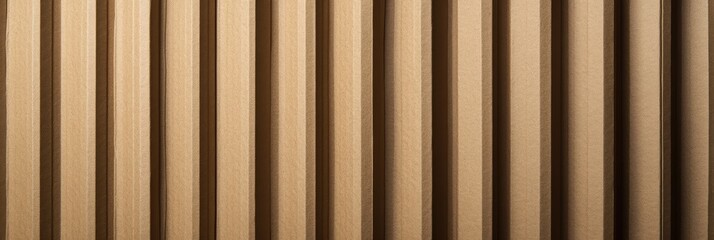 Obraz premium Close-Up of Cardboard Texture with Vertical Lines in a Natural Brown Toned Composition