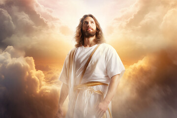 Image concept of afterlife in paradise generative AI concept