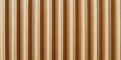Obraz premium Close-Up of Cardboard Texture with Vertical Lines in a Natural Brown Toned Composition