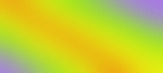 Purple to yellow color gradient abstract background with grainy texture