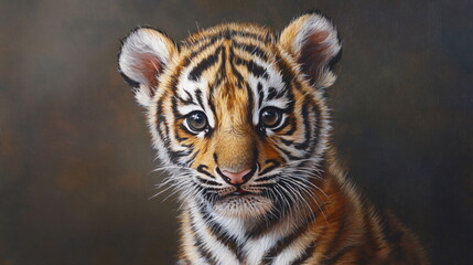 Obraz premium baby tiger