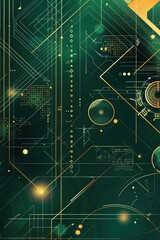 Book Cover Inner Evolution: Geometric Shapes Symbolizing Growth and Change Geometric Reflections: A Minimalist Approach to Inner Discovery