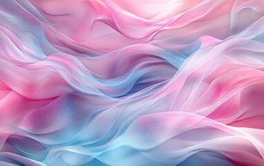 Obraz premium Abstract Pink and Blue Wave Background - Soft, Flowing, and Elegant Design.