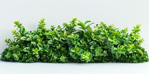 Obraz premium Lush green succulents with vibrant leaves against a plain background, ideal for web design blogs or eco-themed marketing materials,