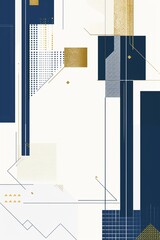  book cover with geometric shapes arranged in a mosaic-like pattern, symbolizing the diverse experiences encountered
