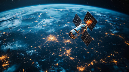 Satellites on the integration of global communication.