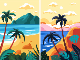 Exotic Beach and Jungle Views