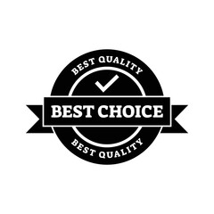 Set of best choice stamp, label, or logo. Vector illustration for web design
