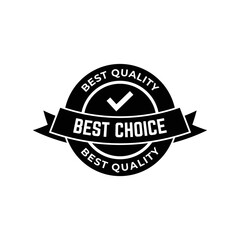 Fototapeta premium Set of best choice stamp, label, or logo. Vector illustration for web design