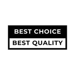 Set of best choice stamp, label, or logo. Vector illustration for web design