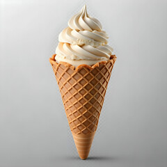 ice cream cone on a transparent background