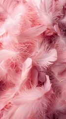 Pink feather background