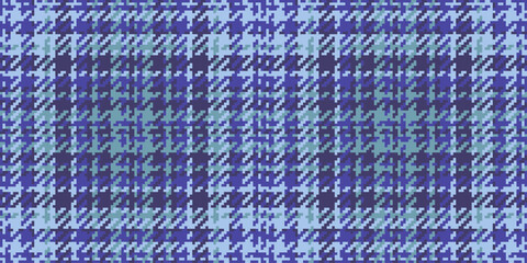 Fototapeta premium Heritage textile plaid pattern, variation seamless vector texture. Birthday tartan background check fabric in indigo and light colors.